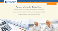 Desktop Screenshot of centerlinecustomhomes.com